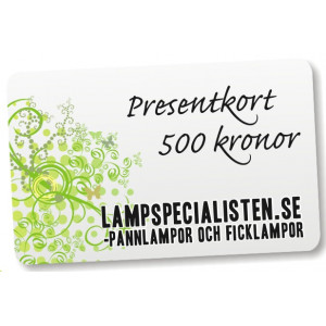 Presentkort 500 kr