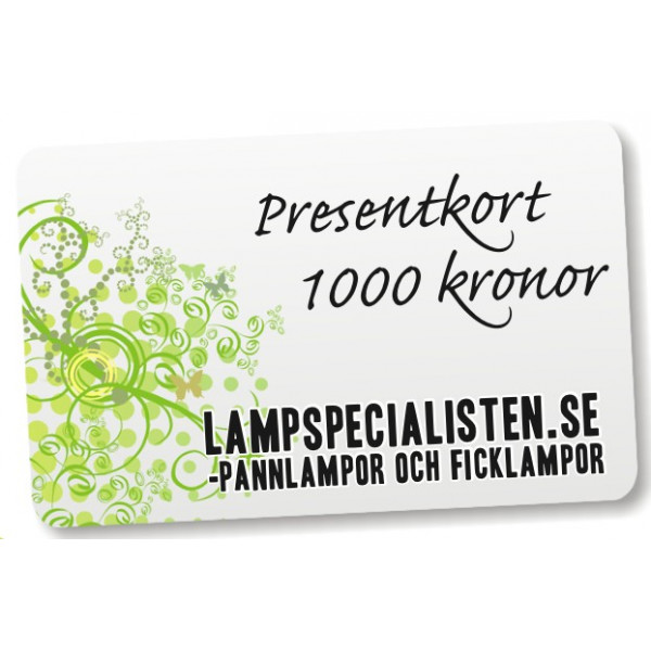 Presentkort 1000 kr Presentkort 1000 kr