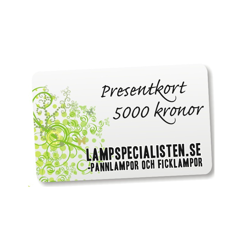 Presentkort 5000 kr