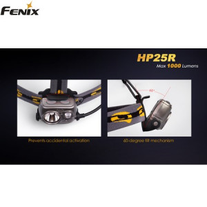 FENIX PANNLAMPA HP25R 1000 LUMEN FENIX PANNLAMPA HP25R 1000 LUMEN