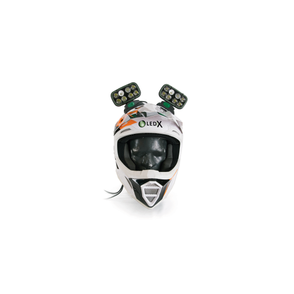 LEDX hjälmbåge enduro dubbel