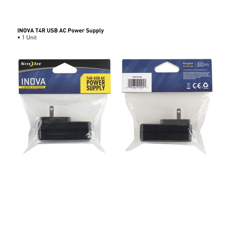 INOVA® T4R® USB AC Power Supply INOVA® T4R® USB AC Power Supply