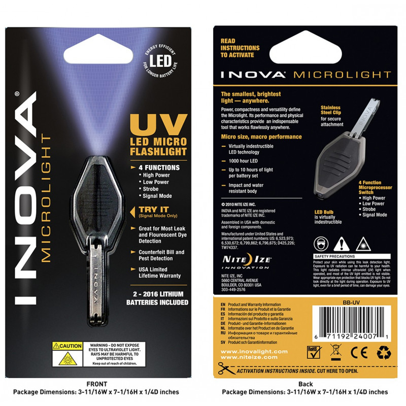Inova Microlight UV minificklampa Inova Microlight UV minificklampa