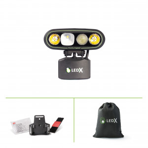 LEDX Mamba 4000 X-pand - hjälmlampa enduro
