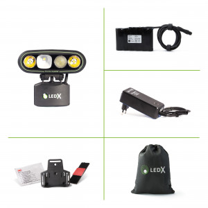 LEDX Mamba 4000 X-pand - hjälmlampa MTB