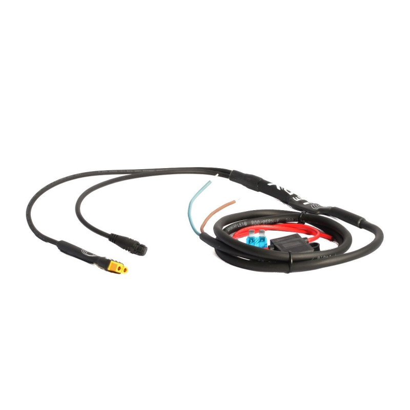 LEDX Skyddsskabel (MC-kabel) dubbel med 1 XT60 +1 LEDX