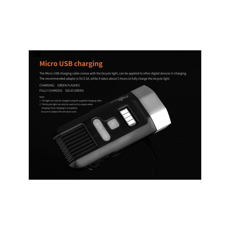 FENIX CYKELLAMPA BC30R 1600 LUMEN