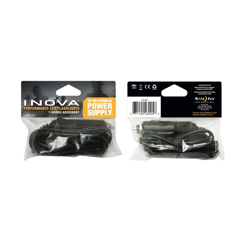 NITE IZE Tillbehör T4R, 12V biladapter