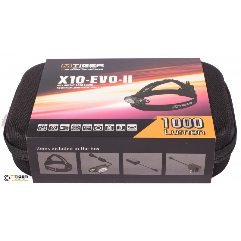 M Tiger Sports X10-EVO-II förpackningen M Tiger Sports X10-EVO-II förpackningen
