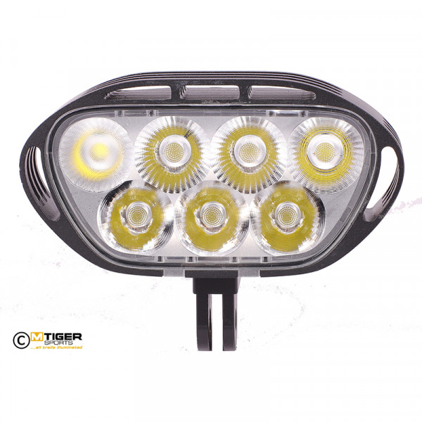 Superions lamphuvud med alla sju dioder. Superions lamphuvud med alla sju dioder.